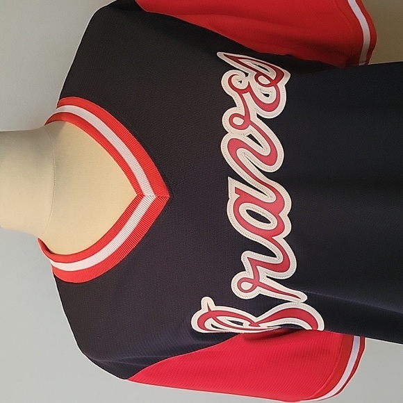 Atlanta Braves Ozzie Albies "Puchi" Majestic Jersey 2018 SZ M - Picture 7 of 8